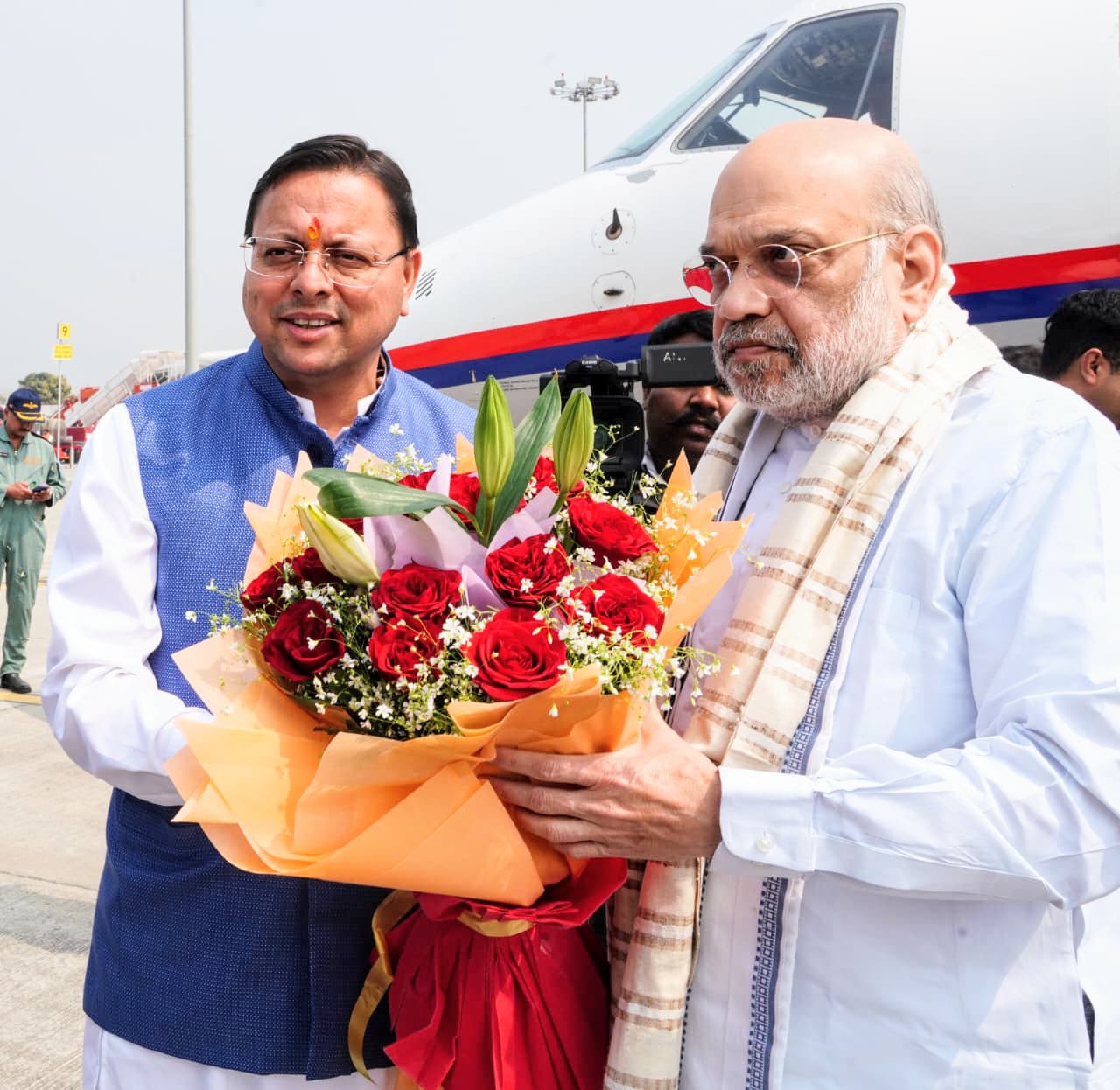 हरिद्वार पहुंचे केंद्रीय गृह मंत्री अमित शाह, बैरागी कैंप में जनसैलाब के बीच हुआ भव्य स्वागत